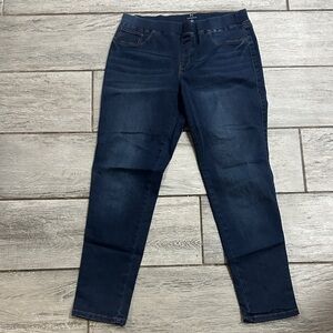 Hannah Women's Stretch Dark Blue pull on Jeans Large